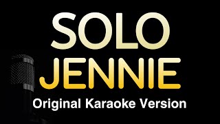 SOLO  JENNIE Karaoke Songs With Lyrics  Original Key [upl. by Hurlee]