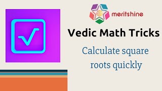 Calculate square roots quickly  Vedic Maths tricks in English [upl. by Yseulte]