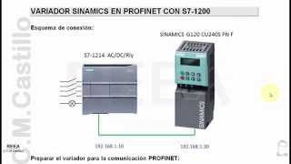 TIA Portal S71200 con Sinamics G120 en Profinet [upl. by Sirac]