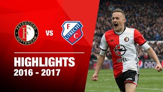 Highlights  Feyenoord  FC Utrecht  Eredivisie 20162017 [upl. by Geithner]