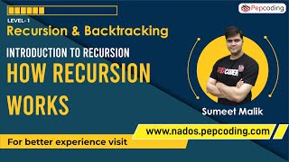 Introduction to Recursion  How Recursion Works  Print Decreasing using Recursion [upl. by Minette137]