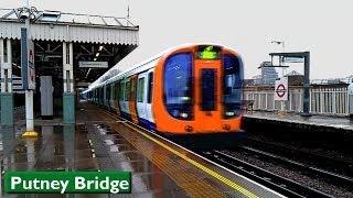 Putney Bridge  District line  London Underground  S7 Stock [upl. by Yssenhguahs]