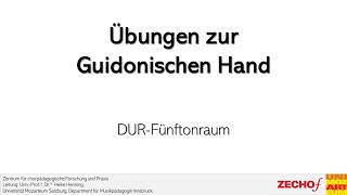 Guidonische Hand – Dur einstimmig mit Sprüngen [upl. by Boyd558]