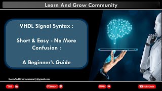 VHDL Tutorial  What is VHDL Signal and Signal Syntax  A Beginner’s Guide 9 Min [upl. by Millur856]