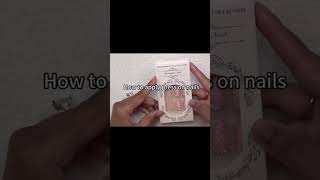 How to apply press on nails prettygirl heartnails pinknailart press on nails2023newnail [upl. by Adaven507]