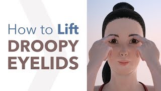 How to Lift Droopy Eyelids Eyelid Lift Exercises [upl. by Dagny]