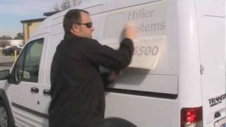 Vinyl Application  wwwTheSignChefcom Applying Vinyl Letters and Graphics to a Van [upl. by Rieth]