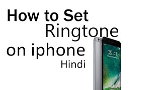 How to set ringtone on any iphone very easy hindi [upl. by Nyar]