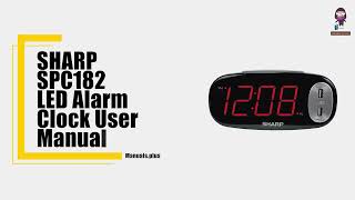 How to Set Up and Use the SHARP SPC182 LED Alarm Clock  Complete User Manual Guide [upl. by Shulamith851]