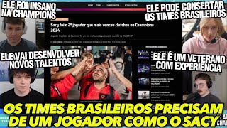 CASTERS GRINGOS PEDEM SACY EM TIME BRASILEIRO PARA REVOLUCIONAR FORMAÇÃO DE NOVOS TALENTOS [upl. by Donnamarie526]