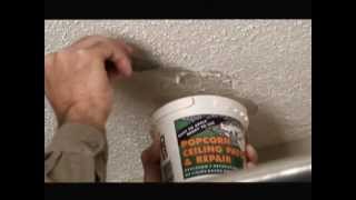 Popcorn Ceiling Patch Repair Video [upl. by Eimat691]