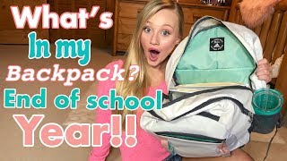 Whats in my Backpack End of School Year 2019 [upl. by Grondin195]