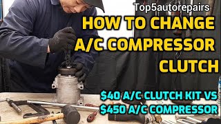 HOW TO CHANGE AC COMPRESSOR CLUTCH COIL A REPLACEMENT STEPBYSTEP GUIDE [upl. by Kehoe]