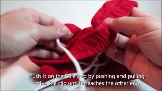 How To Put Back Drawstring Using A Paper Clip [upl. by Loring]