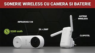 Sonerie wifi cu camera video si baterie reincarcabila 5200 mAh  DB2CKIT [upl. by Mcginnis]