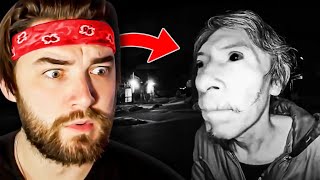 KingWoolz Reacts to SCARIEST DOORBELL CAM FOOTAGE  ChillingScares [upl. by Hoashis698]