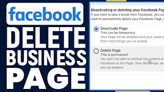 How To Delete A Business Page On Facebook StepByStep [upl. by Maighdlin]