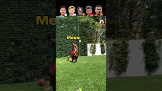 Messi vs De Jong vs Rafael Leao vs Müller vs Ronaldo  Playing with Animals 🐶 [upl. by Settle]