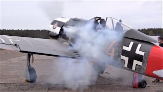 FOCKE WULF 190  14 Cylinder 1900hp Radial Engine Run  Hangar10 [upl. by Appilihp58]