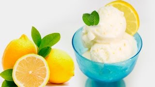 Helado de limón casero RECETA DE HELADO FÁCIL 🍨🍋🍋 [upl. by Ynaoj]