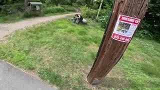 Exploring Trails  Topsfield Bike Trail from High St riding North Adventure ride euc pev [upl. by Burn]