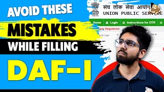 How to fill up DAF1 for UPSC Mains [upl. by Ennaimaj]