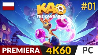 Kangurek Kao 2022 🦘 odc1 🪙 Polski kangur powraca  Kao the Kangaroo PL  Gameplay 4K [upl. by Kalman]