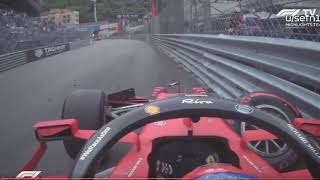 LECLERC CRASH  RADIO REACTION  F1 GP MONACO 2021 Q3  ONBOARD [upl. by Tram861]