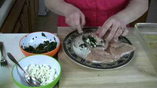 Spinach and Goat Cheese Stuffed Chicken Breast [upl. by Rosane]