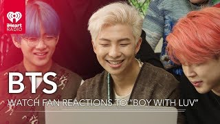 BTS React To Fans Watching quotBoy With Luvquot Music Video For The First Time [upl. by Arsuy]