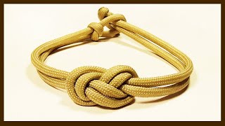 quotHow You Can Make An Elegant Infinity Knot Parachute Cord Braceletquot WhyKnot [upl. by Drofxer]