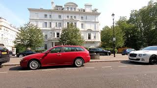 LONDON Walk Tour BAYSWATER ROAD from LANCASTER GATE Station to NOTTING HILL GATE Station [upl. by Musser]