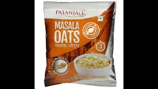 Patanjali Masala Oats Hindi Review Healthy Breakfast [upl. by Aiksas343]