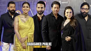 Celebrities arrives at Dadasaheb Phalke Awards 2024  Shahrukh Khan Nayanthara Rani Mukerji Bobby [upl. by Anilev]