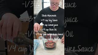 The BEST Steak Marinade Recipe shorts foodshorts [upl. by Volkan]