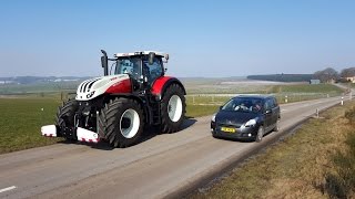 Steyr Terrus 6270cvt TEST mit AGRIbumper Frontgewicht Tractorbumper Unterfahrschutz [upl. by Samale251]