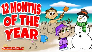 12 Months of the Year ♫ Learn Months Song ♫ with Don Monopoli ♫ Kids Songs by The Learning Station [upl. by Oak601]