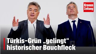 Vertrauen weg TürkisGrün „gelingt“ historischer Bauchfleck  kronetv NEWS [upl. by Yerrot667]