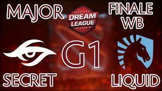 DreamLeague Major Liquid vs Secret  G1  Finale WB  Dota 2 FR [upl. by Aseral512]