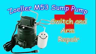 Zoeller M53 Switch and Switch Arm Replacement [upl. by Anirehtac]