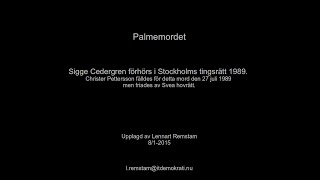 Sigge Cedergren förhörs i Stockholms tingsrätt 1989 del II [upl. by Margery]