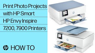 Create amp print 4x6quot twosided square panoramic photos  HP Envy Inspire 7200 7900  HP Support [upl. by Armilda]