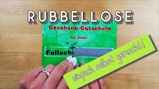 Rubbellose selber machen Gutschein amp Geschenkidee Basteln mit Kindern [upl. by Corinna]