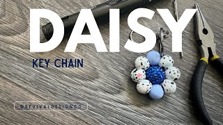 Daisy Keychain Tutorial for Silicone Beads [upl. by Liban741]