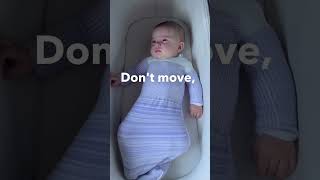 Watch this baby fall asleep asmr swaddelini babysleep [upl. by Airdnekal447]