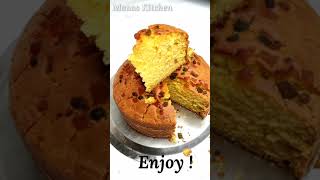 Tea Time Cake Recipe  Vanilla Custard Cake  Tutti Frutti CakeRecipe  shorts  Manas kitchen [upl. by Kosiur554]