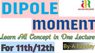 DIPOLE MOMENT  11th12th ByAPandey [upl. by Lhadnek143]