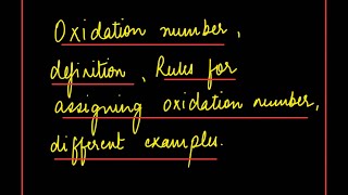 oxidation number  basic level [upl. by Anelad]