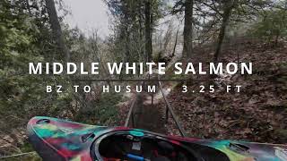 Middle White Salmon  BZ to Husum  White Salmon River  325 ft [upl. by Clayberg113]