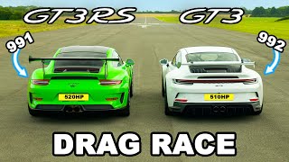 Porsche 911 GT3 RS vs Corvette Z06  Too much for the road [upl. by Ettelliw]